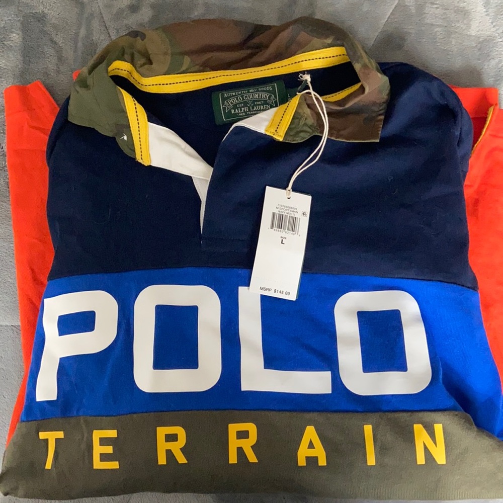 New never worn polo long sleeve.